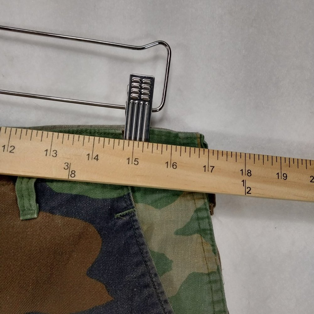 Military Pants Mens 33x30 Cargo Camouflage M81 Woodland Army Green Brown Relaxed - Picture 5 of 16